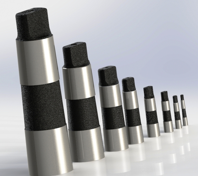 从#0到#7的莫氏锥度集合